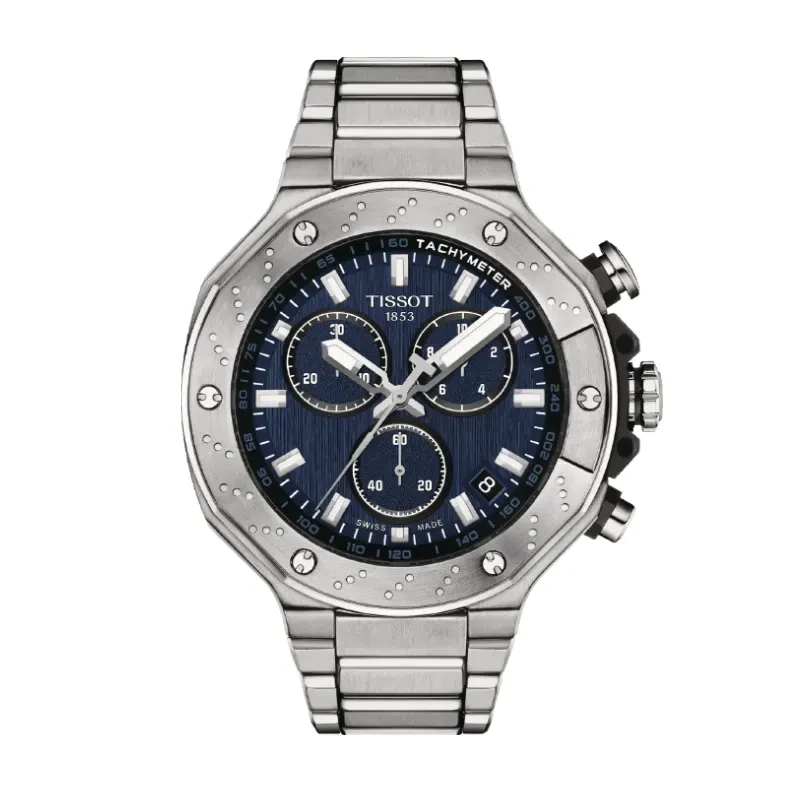 Tissot T-Race Swiss Blue Dial Sporty Men’s Watch- T141.417.11.041.00
